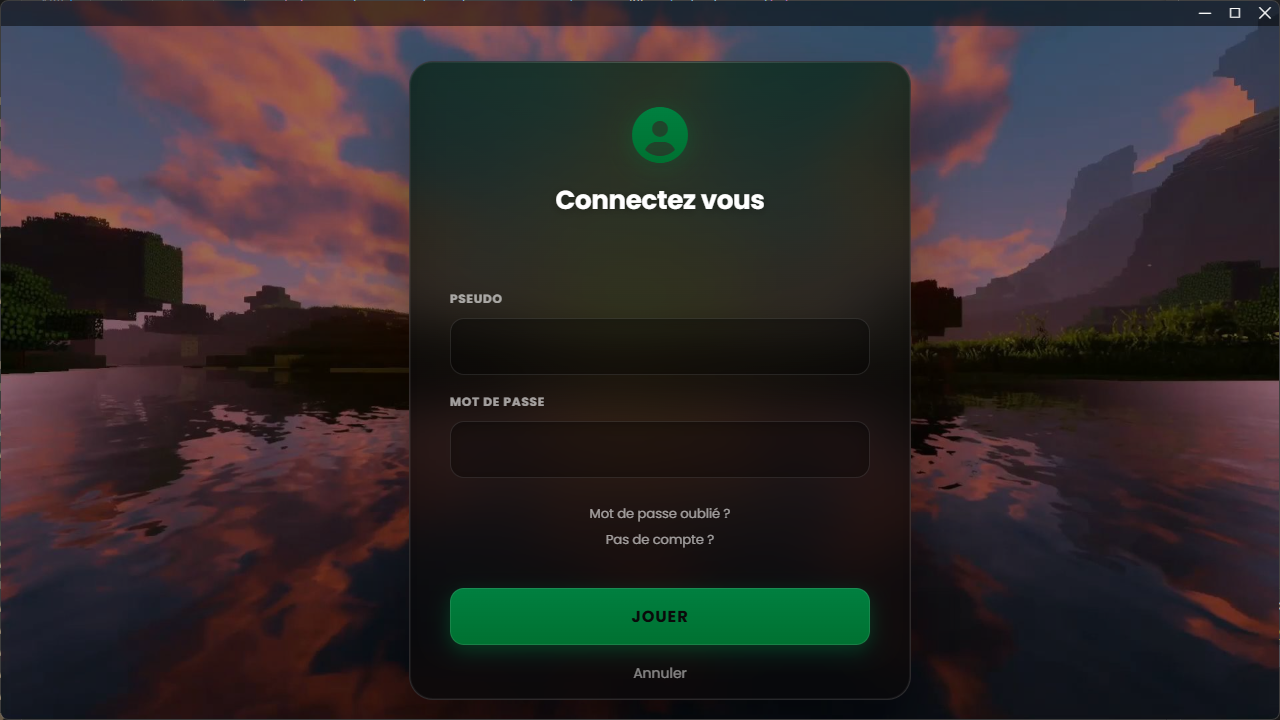 CentralCorp Minecraft Launcher interface preview